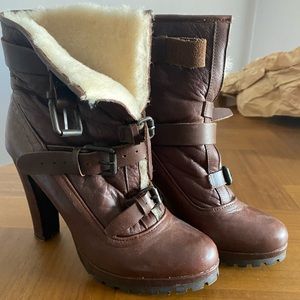 Dolce Vita shearling-lined booties.